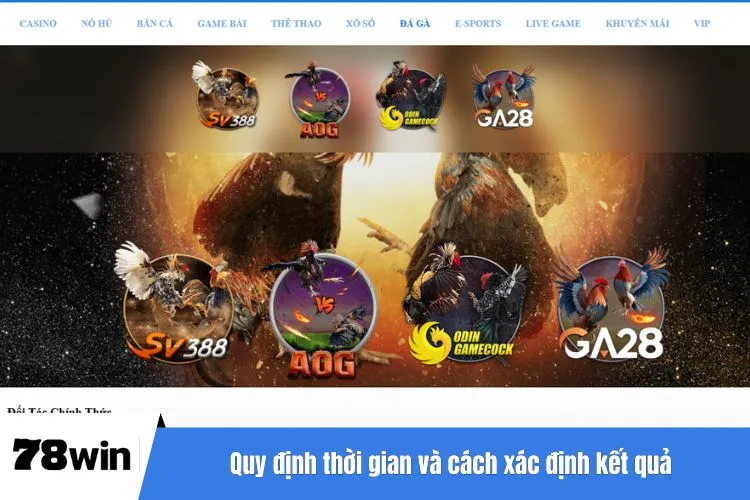 Quy định thời gian và cách xác định kết quả